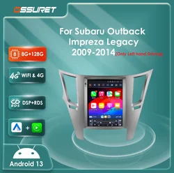 Radio Android con CarPlay y GPS para Subaru Outback, Impreza y Legacy