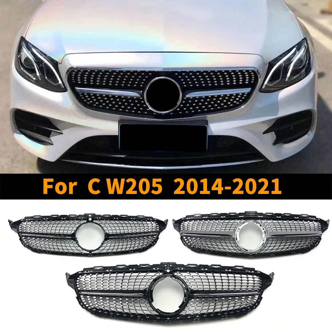 Parrilla frontal diamante Mercedes C W205 C43 C300 (2014-2021)