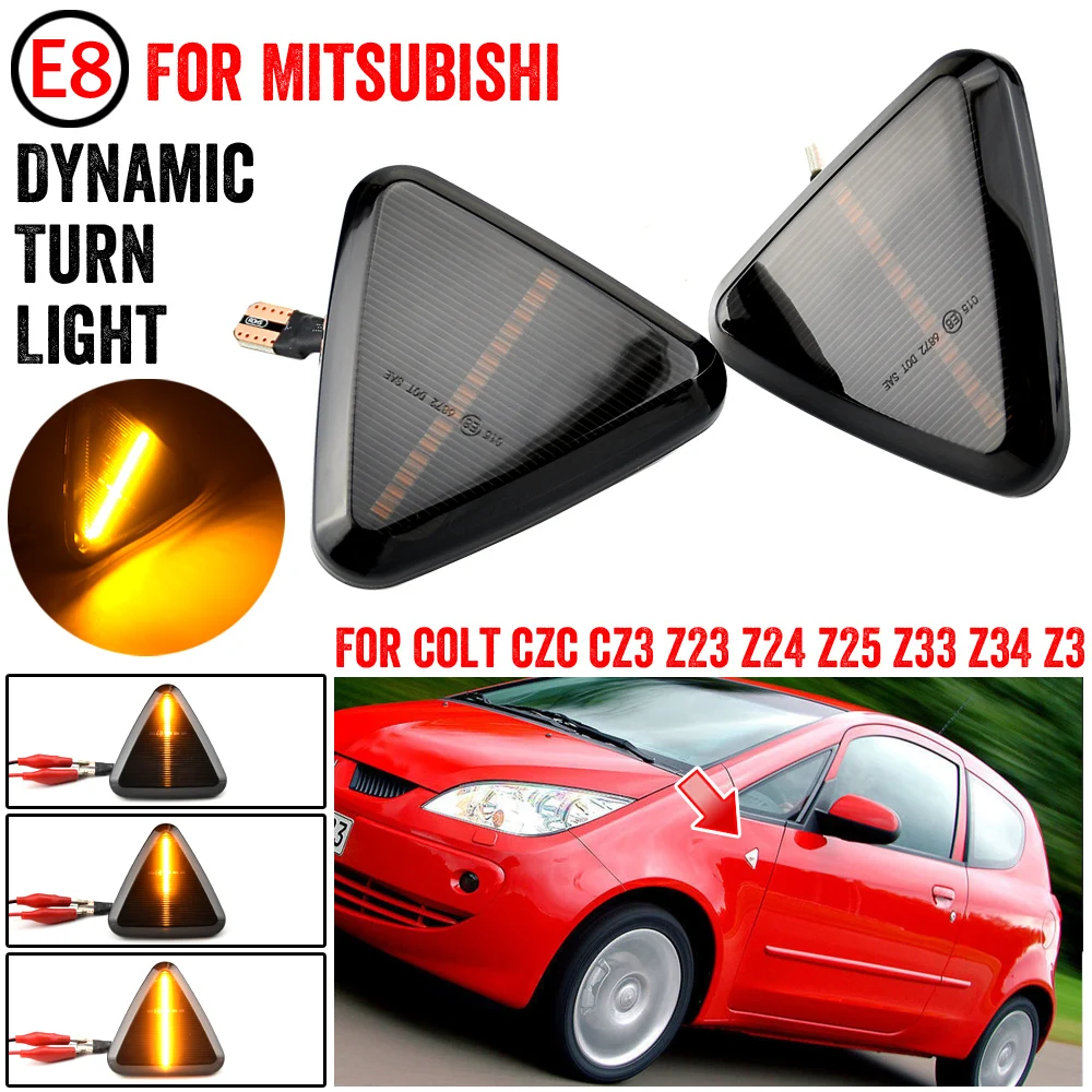 Intermitente dinámico LED guardabarros Mitsubishi Colt CZC 2004-2012 - imagen 4