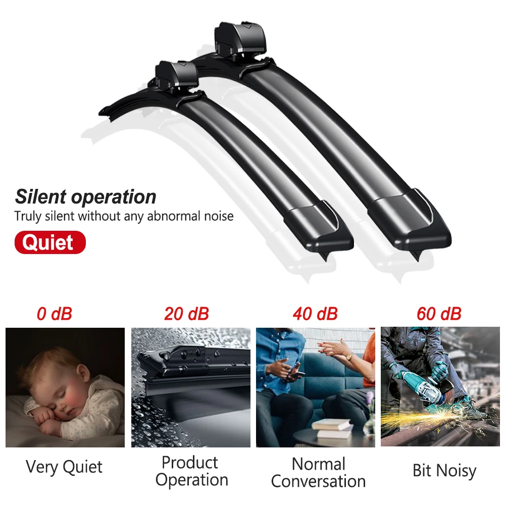 Para Honda HR-V/GH1/GH2/GH3/GH4 1999-2006 limpiaparabrisas delantero 2 uds accesorios de ventana de parabrisas - imagen 5