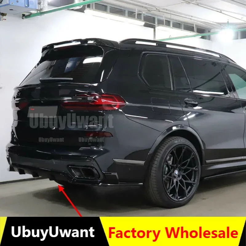 Difusor trasero BMW X7 M Sport 2019-2020 ABS aspecto fibra de carbono