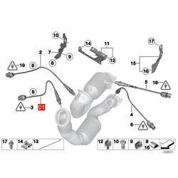 Sonda Lambda delantera y trasera para BMW F01 F02 F03 E71 740i 740Li