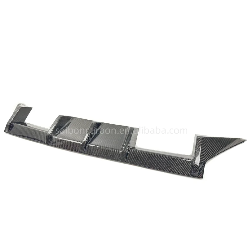 BMW G87 M2 2023 Labio difusor trasero de carbono 3 aletas estilo MP - imagen 3