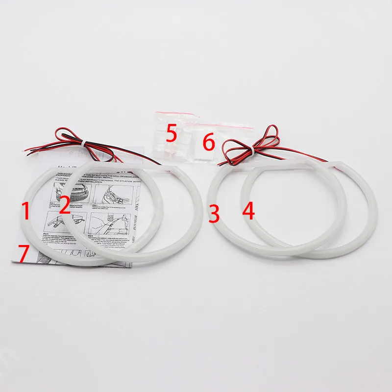 Kit Ojos de Ángel LED SMD Blanco Brillante para BMW E36 E38 E39 E46 - imagen 5