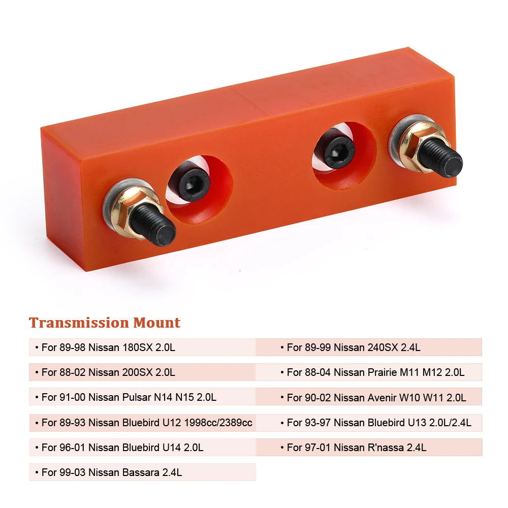WLR-Soporte de transmisión de motor de poliuretano para 88-03 Nissan Silvia S13 S14 S15 180SX 200SX 240SX KA24 SR20 WLR-TMN11 - imagen 4