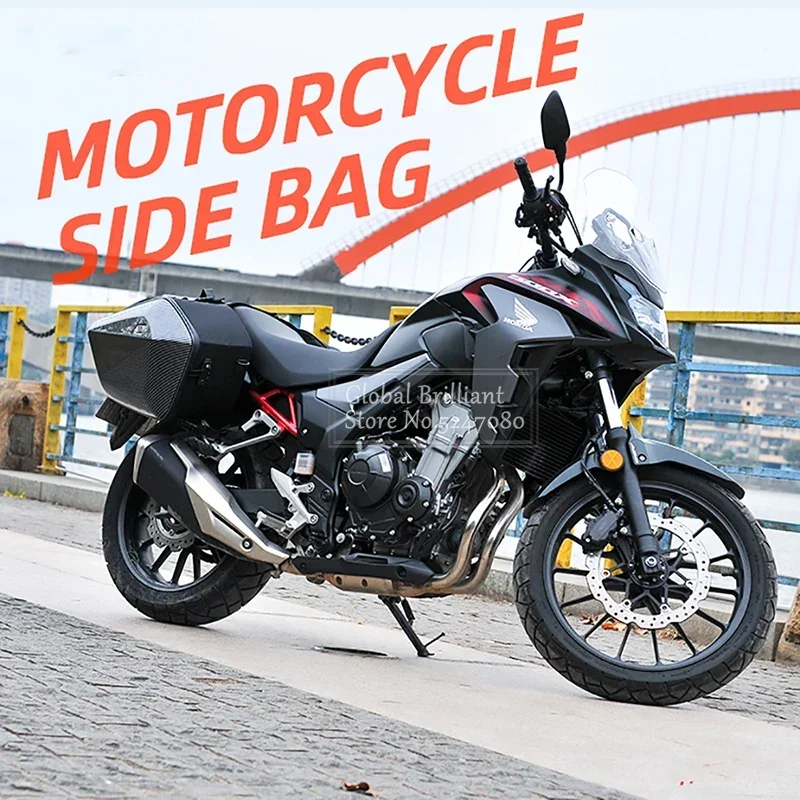 Maleta lateral rígida e impermeable para moto, expandible - imagen 4