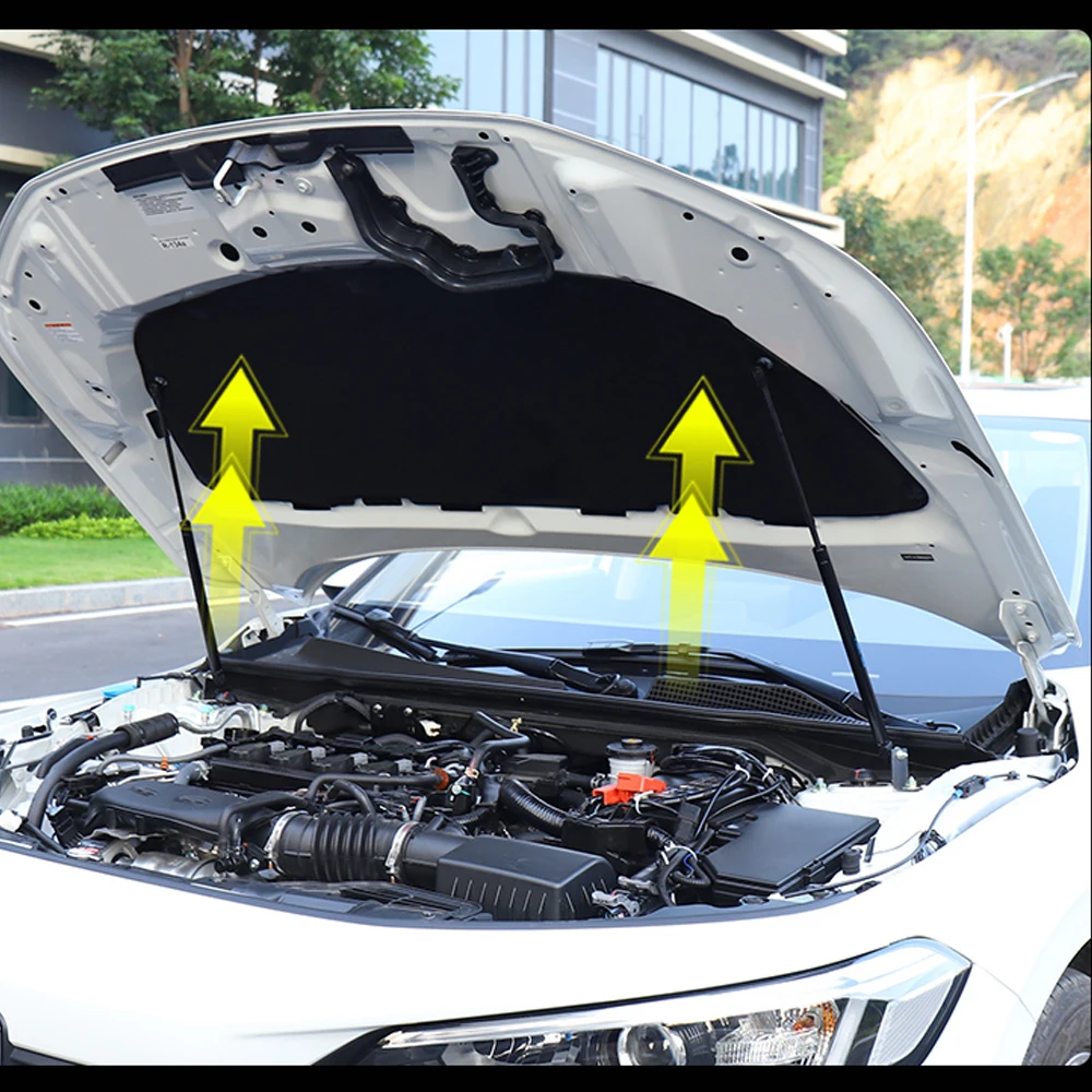 Amortiguadores de capó de fibra de carbono Honda Civic XI 2022-2024 - imagen 5