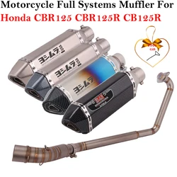 Silenciador escape fibra carbono Honda con DB Killer CBR125R CB125R