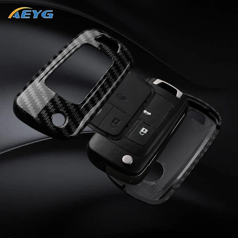 Funda de llave para Chevrolet Cruze en ABS efecto carbono - imagen 4