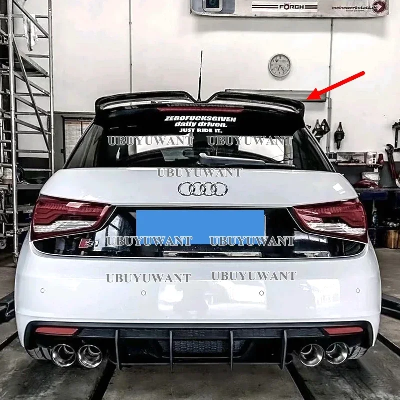 Kit alerón trasero techo fibra de carbono Audi A1 R18 2010-2014 - imagen 2