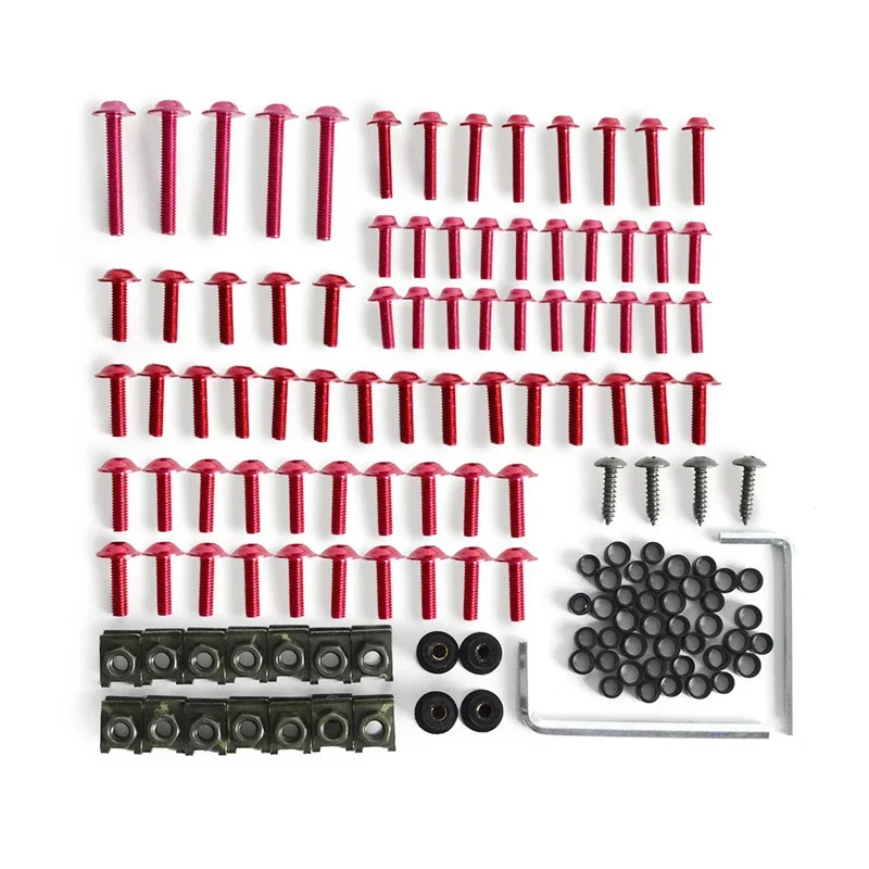 Kit clips fijación carenado aluminio – Motos Kawasaki Honda Yamaha BMW - imagen 4