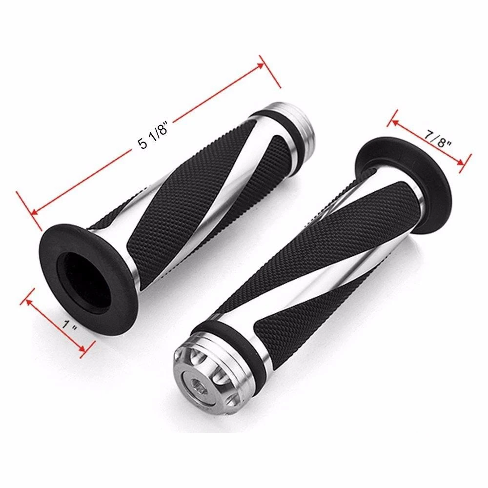 Empuñaduras manillar moto CNC 22mm universales Kawasaki Honda Yamaha - imagen 5