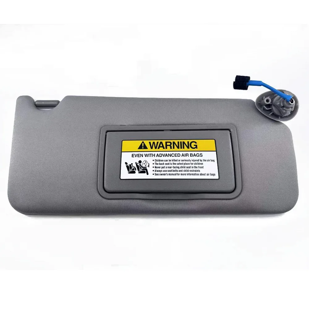Panel de visera solar gris con luz