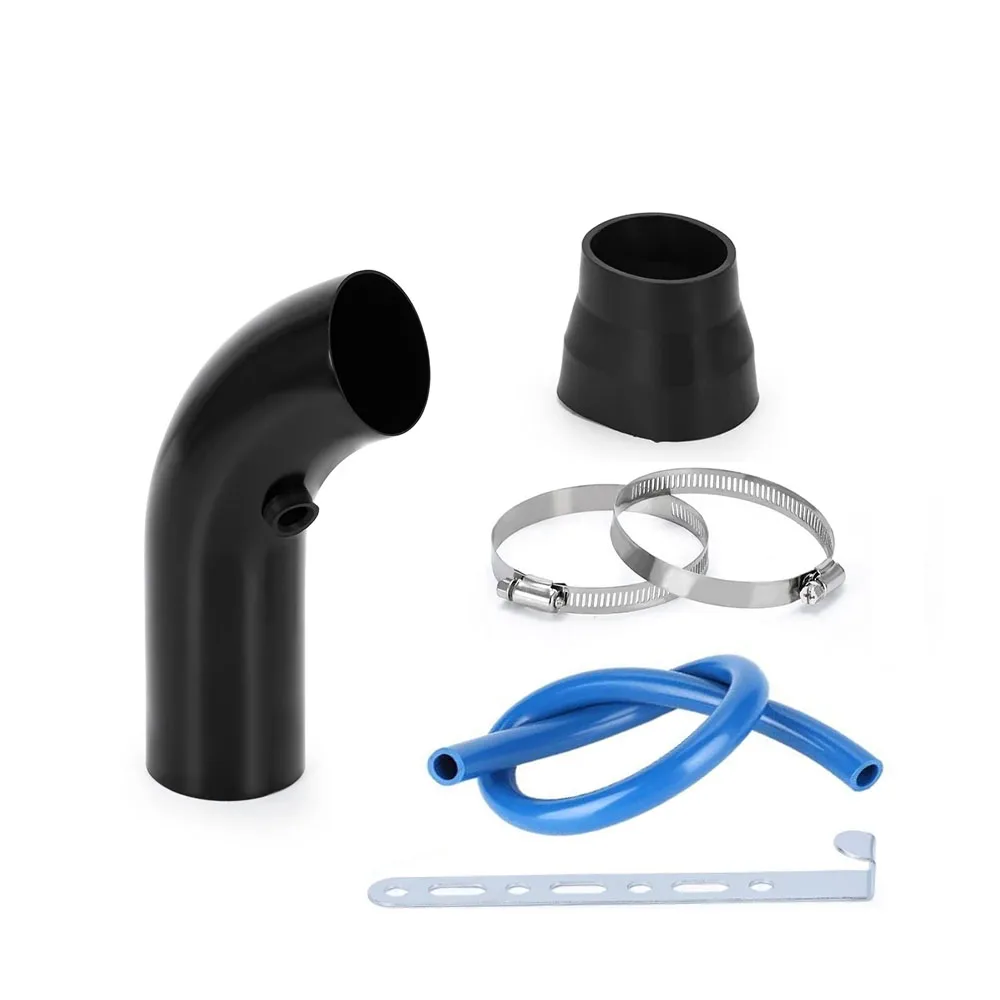 3inch Car Turbo Air Intake Pipes Piping Universal Aluminum 76mm Air Intake Pipe Air Intake System Duct Tube Kit Auto Parts