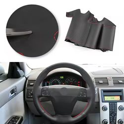 Funda de volante de microfibra cosida a mano – Volvo S40/V50