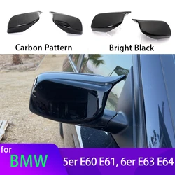 Tapas retrovisor carbono negro BMW Serie 5 E60 E61 E63 E64 2004-2008