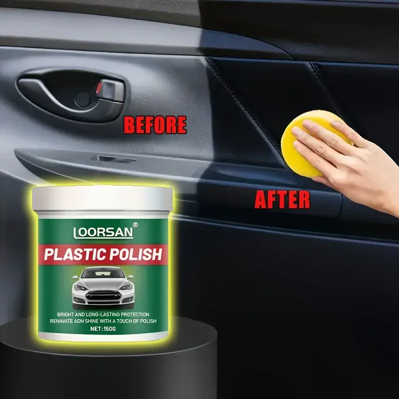 Pasta reparadora de parachoques de coche: restaura el cuero artificial con plástico, mejora el efecto negro, pulido de automóviles con revestimiento de restauración - imagen 5