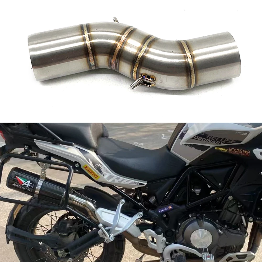 Tubo intermedio de escape de 51 mm para Benelli TRK 502X