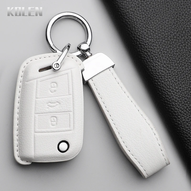 Funda de cuero para llave Volkswagen Golf 7, Tiguan y SEAT Ateca - imagen 5