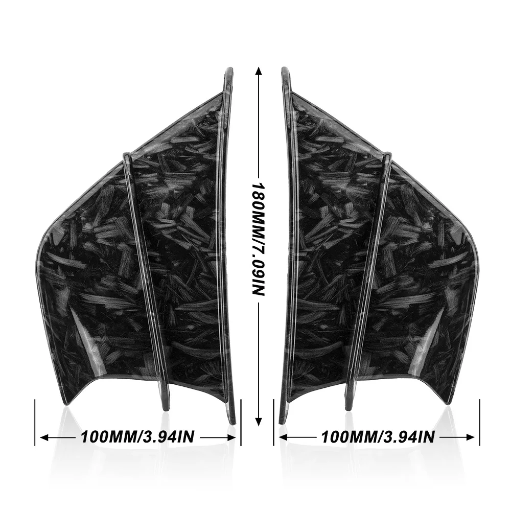 Kit deflectores fibra carbono moto tuning alta resistencia ligero - imagen 2