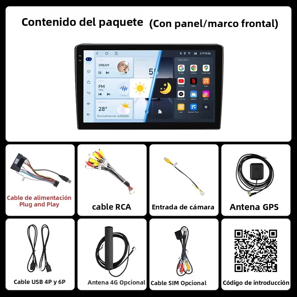 Radio 2 DIN Android Auto compatible Citroën Berlingo y Peugeot Partner - imagen 4