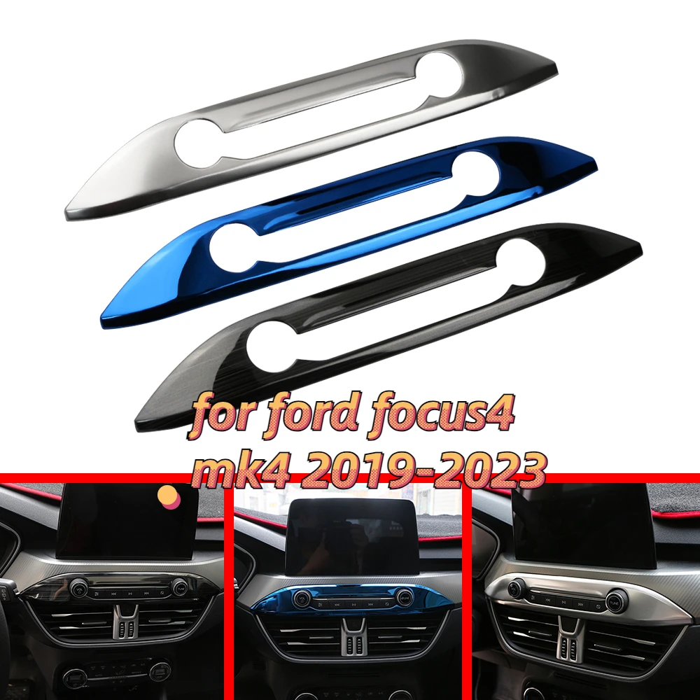 Cubierta pomo cambio Ford Focus MK4 2019-2023 acero inoxidable