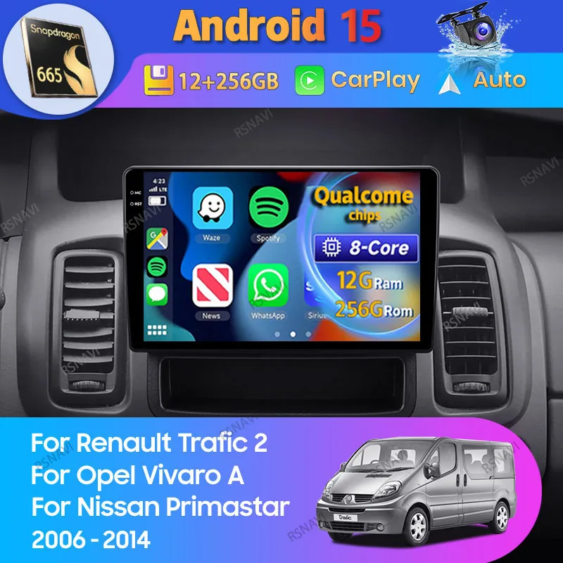 Radio CarPlay para Renault Trafic II y Opel Vivaro A