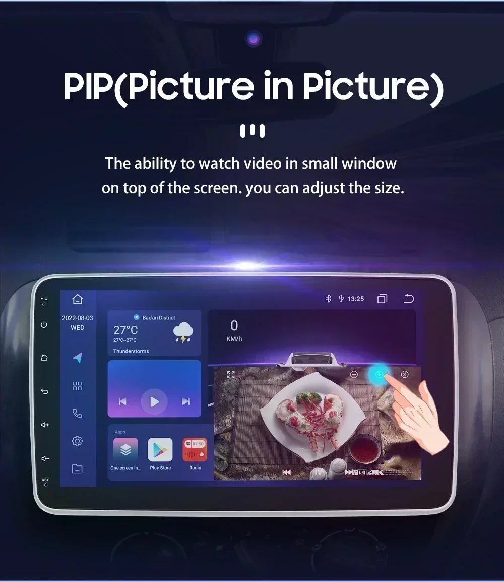 Hizpo Radio Android Auto CarPlay para VW Fiat Renault Nissan - imagen 3