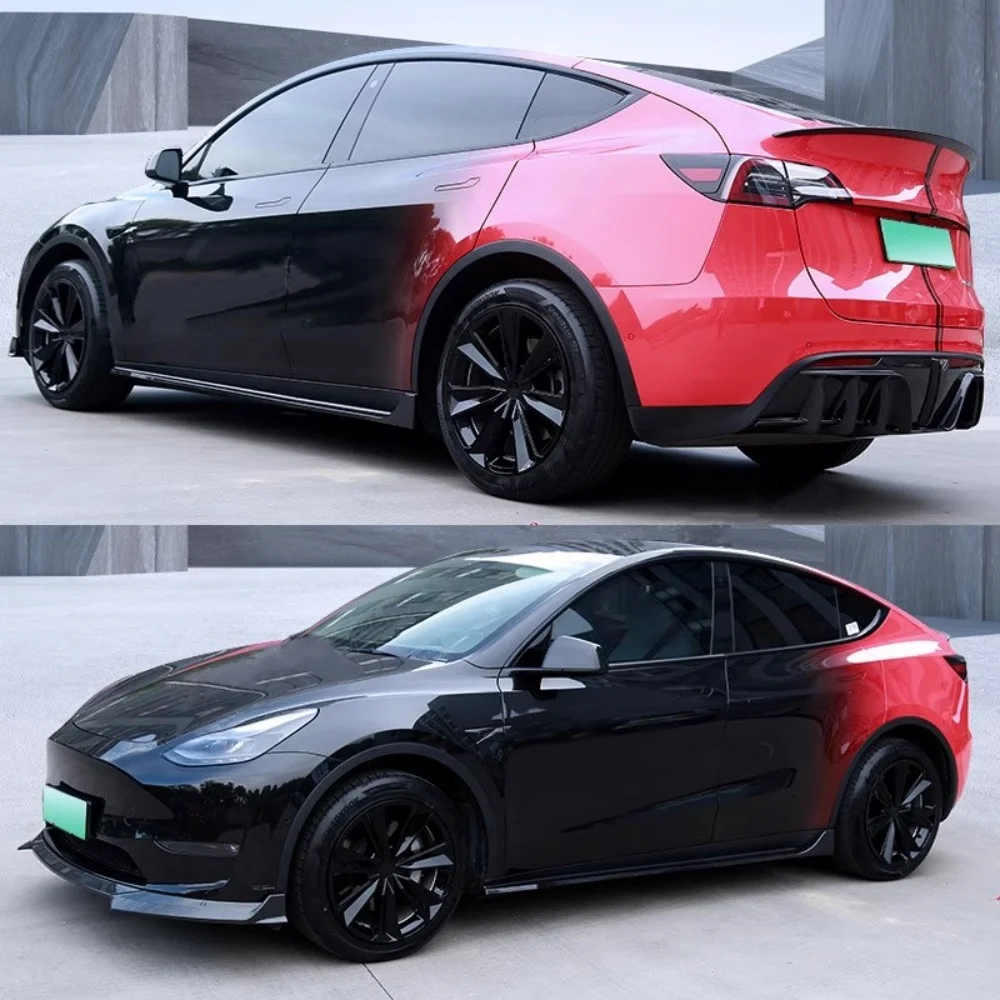 Kit carrocería Tesla Model Y 2021-2023 con labio delantero y faldas laterales - imagen 3