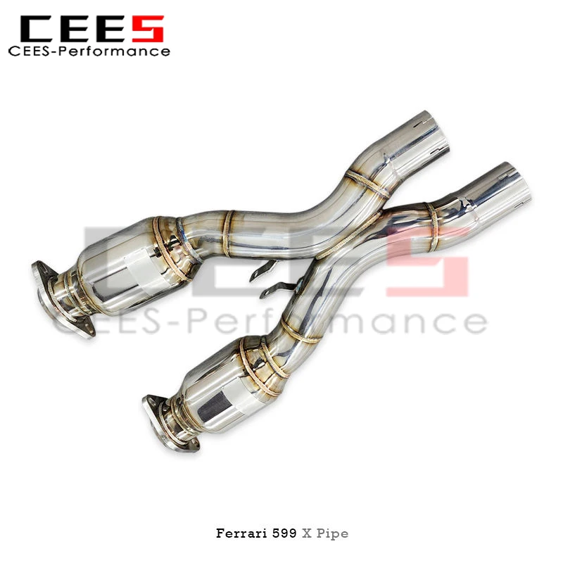 Tubo de escape en X con catalizador para Ferrari 599 GTB/GTO