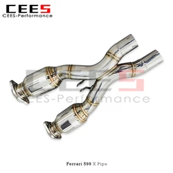 Tubo de escape en X con catalizador para Ferrari 599 GTB/GTO