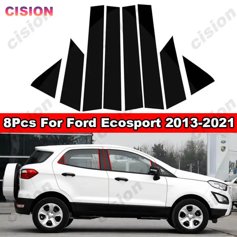 Molduras pilares B y C efecto carbono para Ford EcoSport 2013-2021