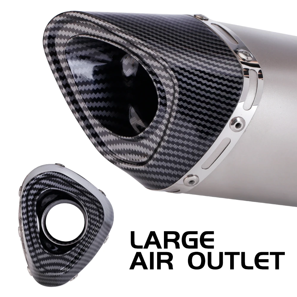 Silenciador escape carbono R11 51 mm universal acero inoxidable - imagen 3