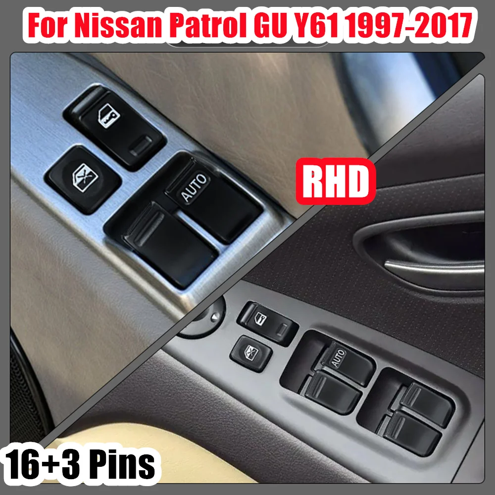 Interruptor maestro de ventanilla para mando RHD
