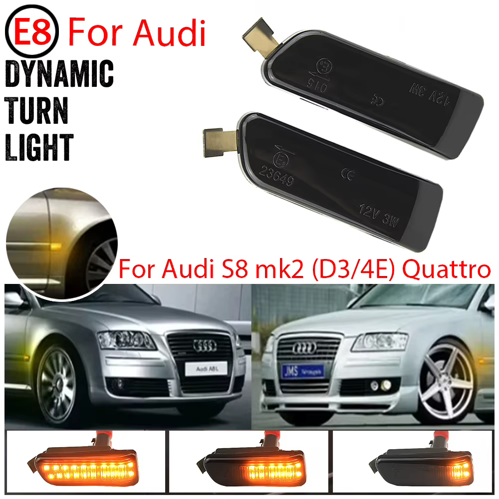 Intermitentes laterales LED dinámicos para Audi A8/S8 D3 (4E) - imagen 4