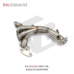 Colector de escape ING acero inoxidable para Mazda MX-5 2.0L