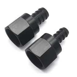 Racor 10AN hembra a 3/8 espiga recto negro aceite combustible