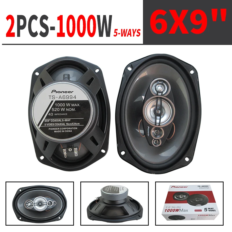Altavoces coaxiales HiFi para coche, rango completo con rejilla antipolvo