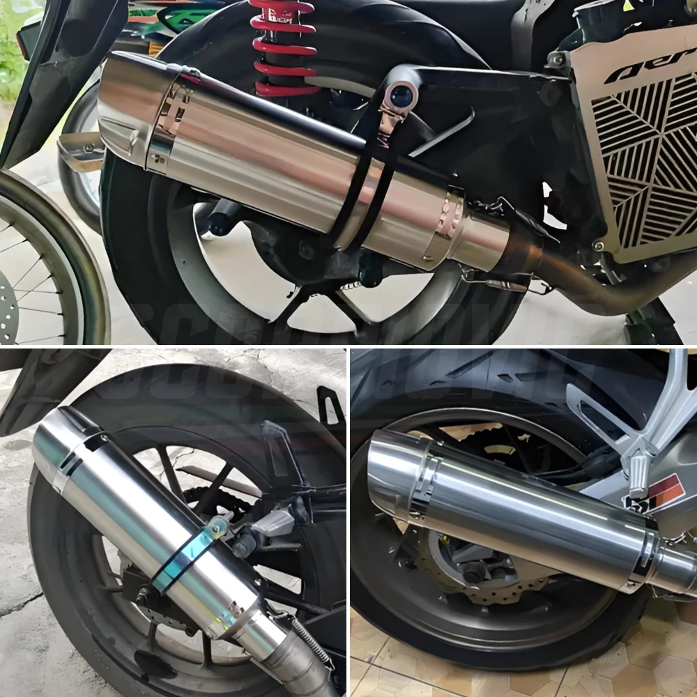 Silenciador de escape moto 51 mm, fibra de carbono y DB Killer - imagen 3