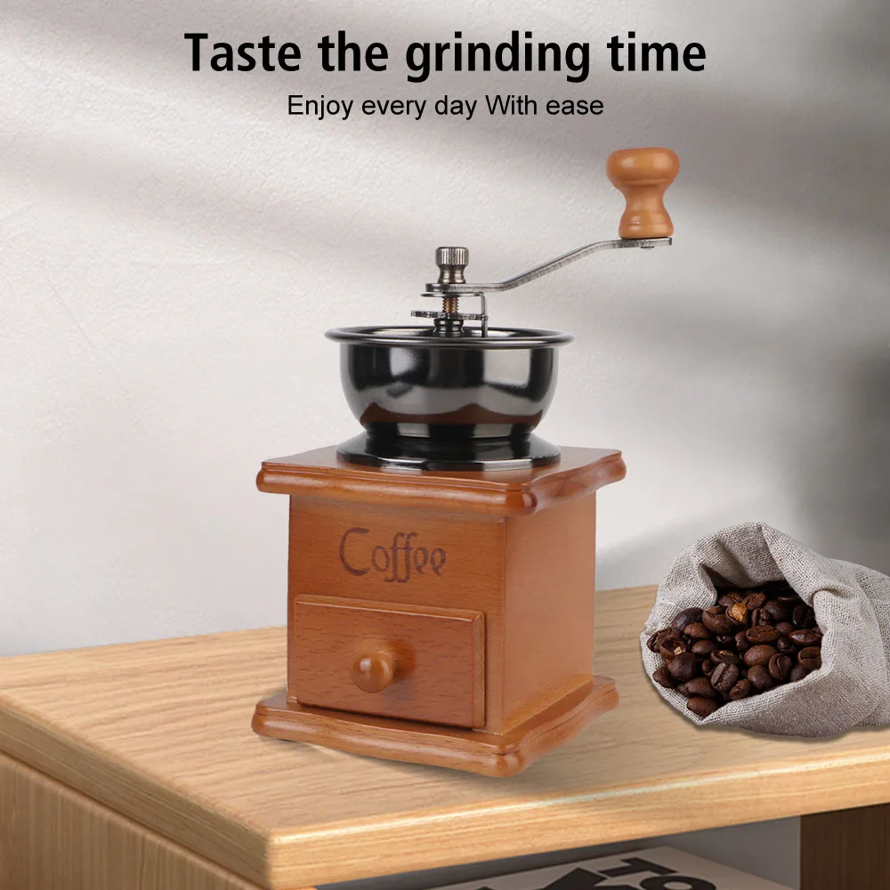 Molinillo de café manual Houten retro con muelas cerámicas - imagen 2