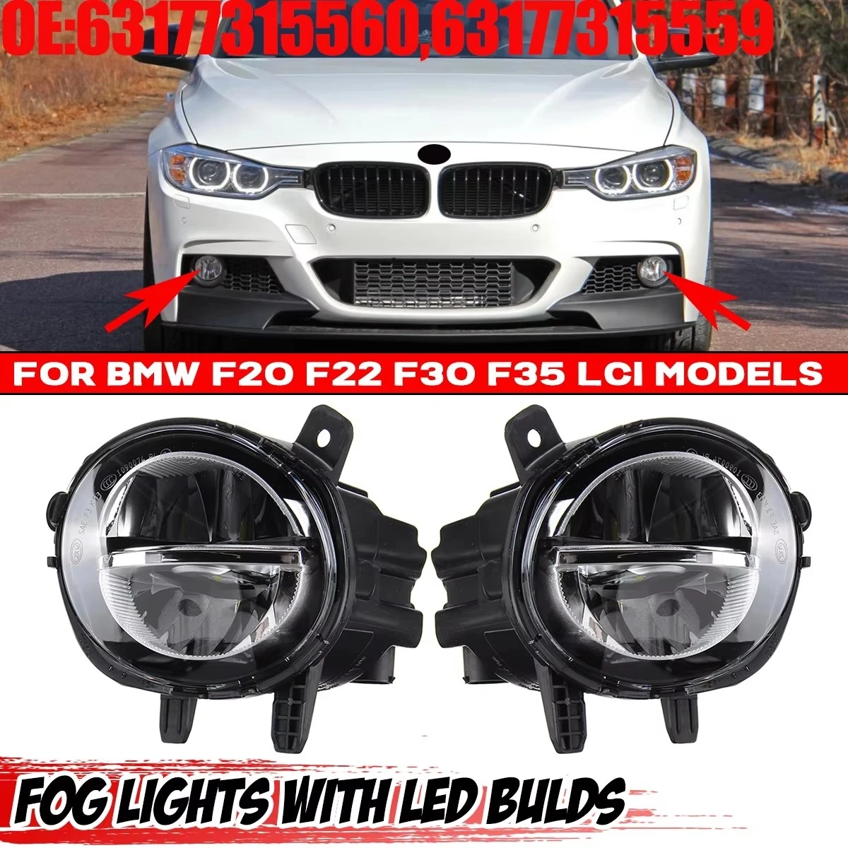 Lámpara antiniebla LED DRL para parachoques delantero – BMW Serie 2 F22 F23