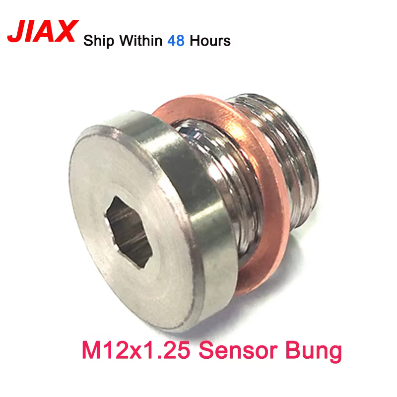 Tapón Bung M12x1.25 para sensor oxígeno escape con junta