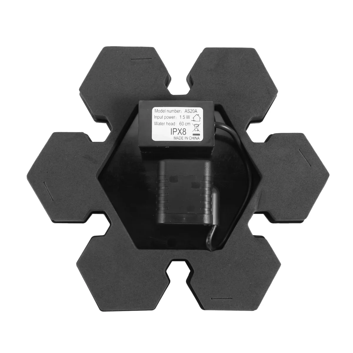 Bomba fuente solar jardín – Kit panel y surtidor sumergible exterior - imagen 3