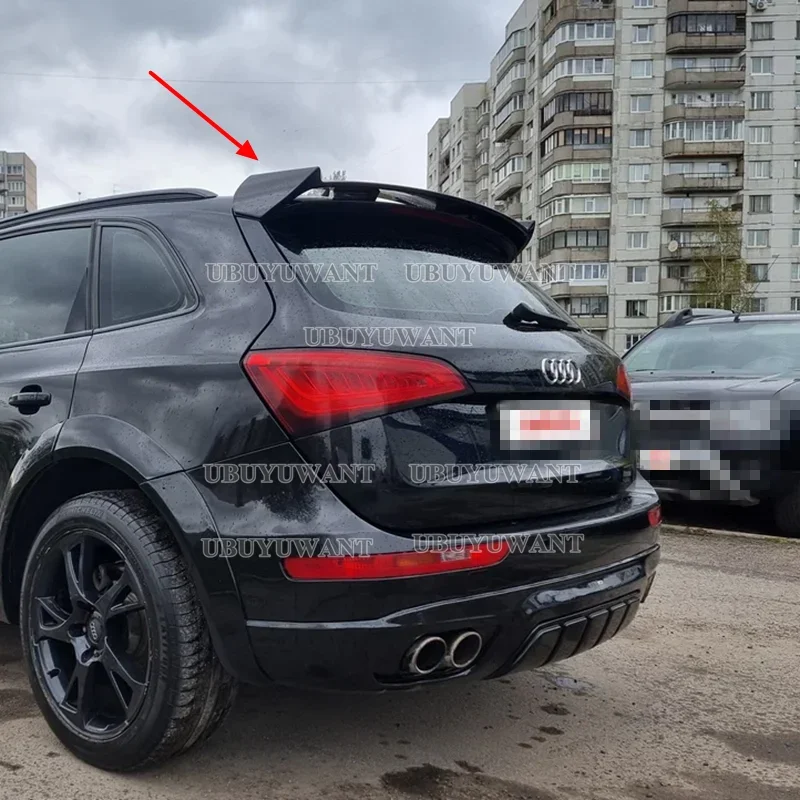 Para Q5 ABT estilo alta calidad fibra de carbono Materail alerón trasero del maletero ala Audi Q5 alerón 2009 2010 2011 2012 2013-2017 - imagen 4