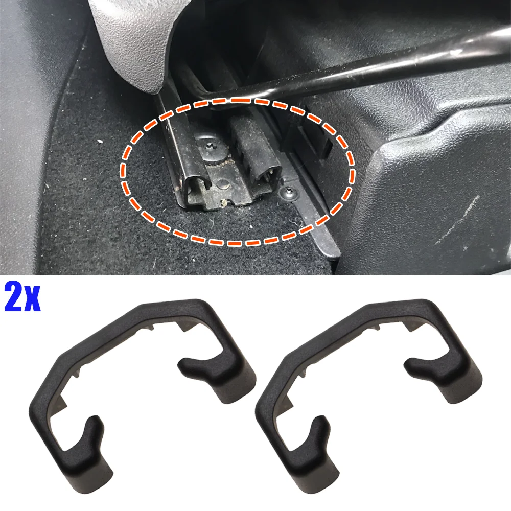 Kit clips riel asiento tapa ciega negro Renault Megane II/III