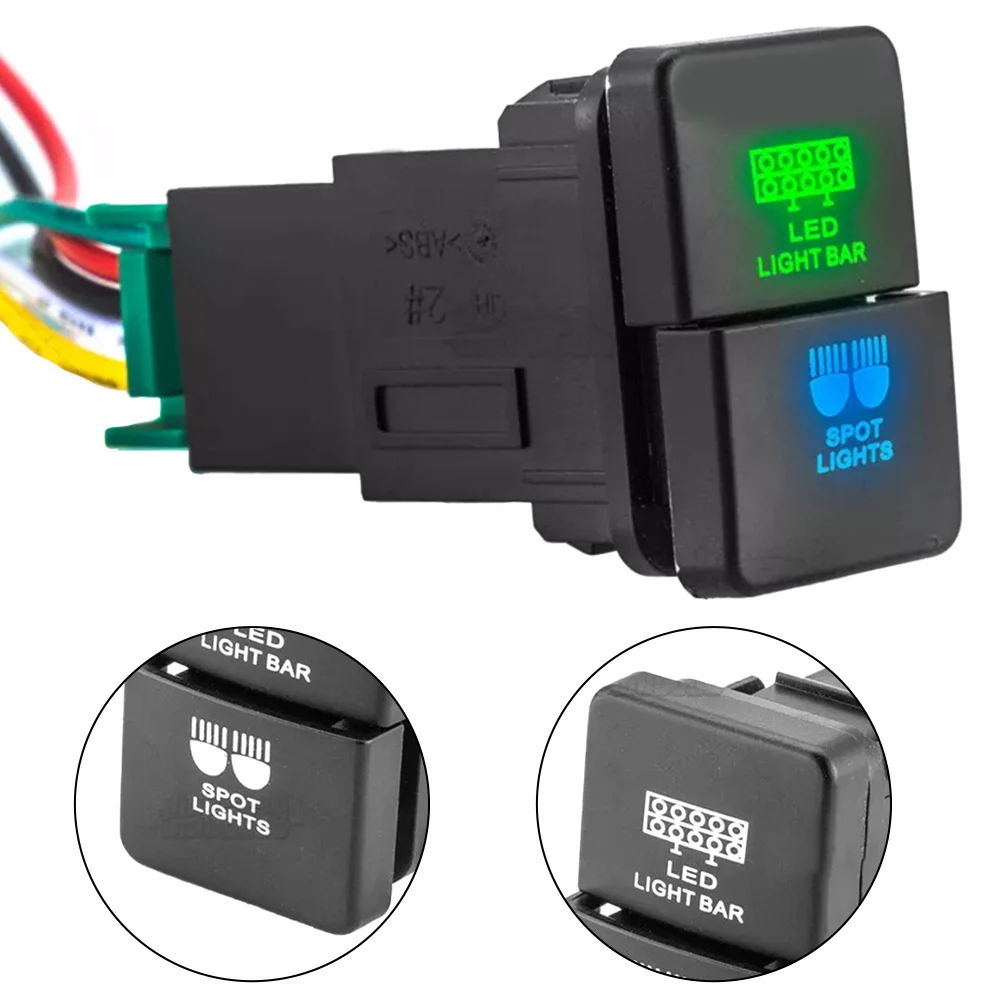 Interruptor doble para barra LED y antinieblas Toyota Tacoma