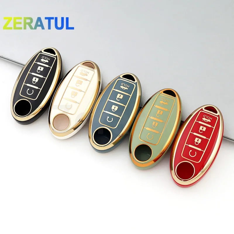 Funda llave TPU para Nissan/Infiniti Sentra Leaf Rogue Versa