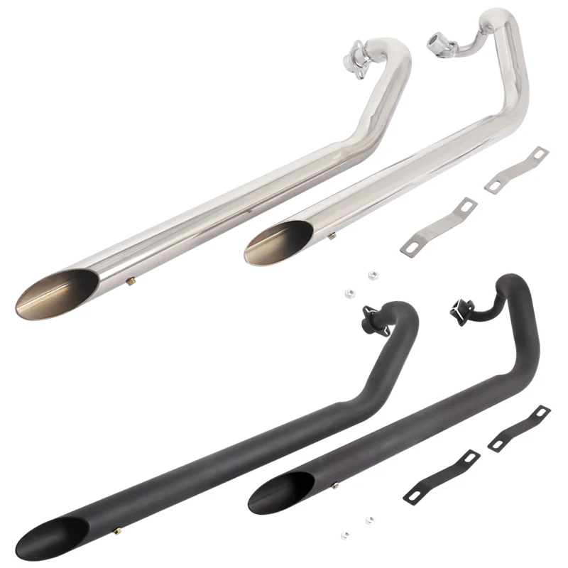 Silenciador de escape doble para Yamaha Drag Star 400/650 - imagen 2