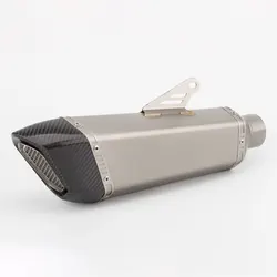 Silencioso universal de fibra de carbono 36-51 mm para escape moto