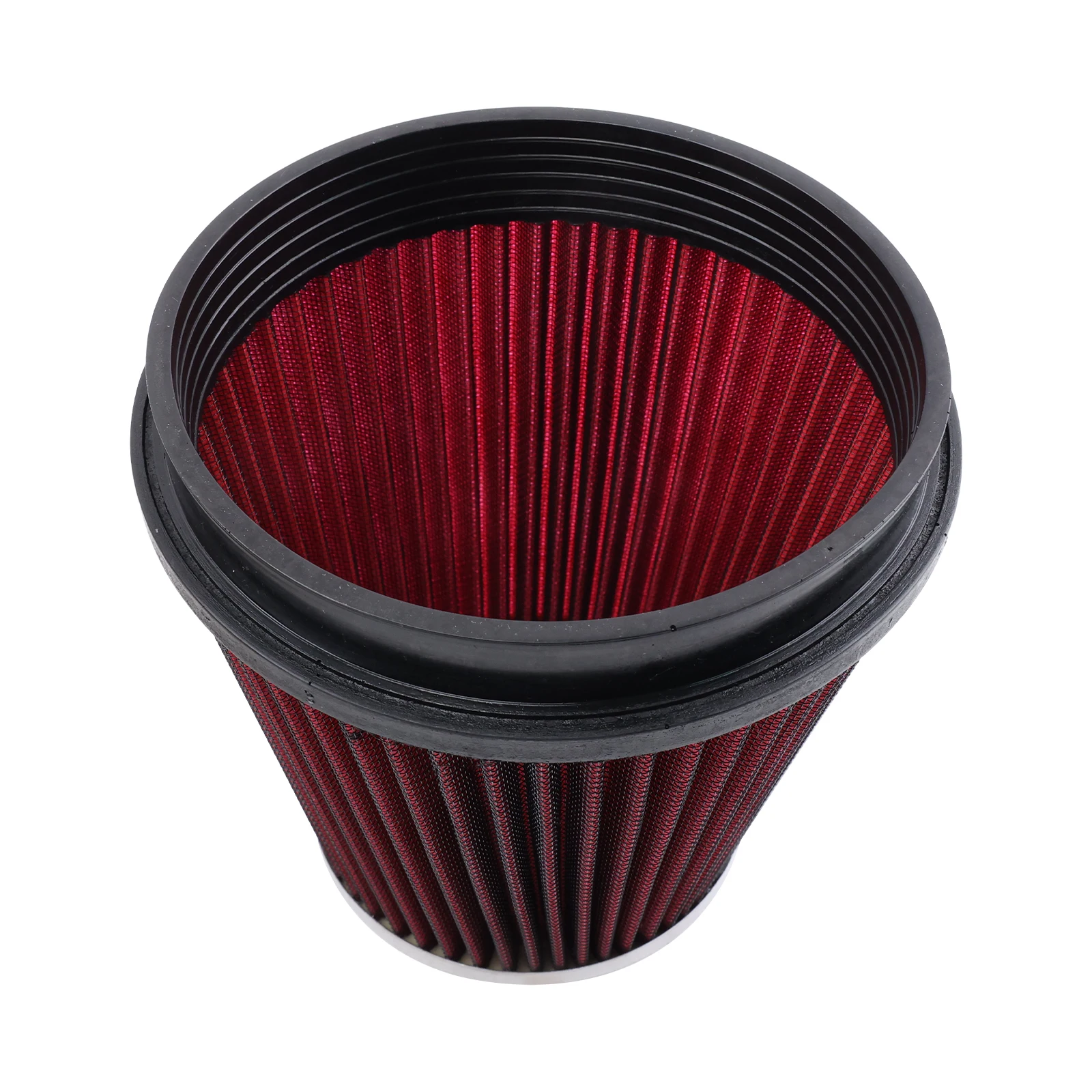 Filtro de aire cónico lavable con abrazadera, rojo, 6 pulgadas - imagen 4